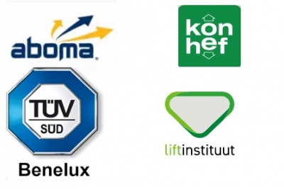 De logos van de keuringsdiensten in belgie